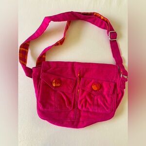 Hot Pink Velvet Bag